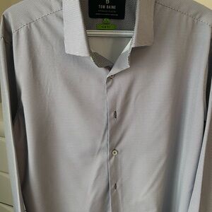 Men's Slim Fit White Dress Shirt